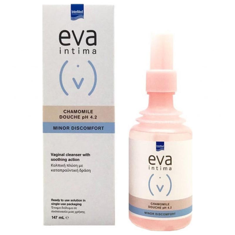 Intermed Eva Intima Chamomile Douche pH 4.2 Minor Discomfort 147ml - Κολπική Πλύση Με Καταπραϋντική Δράση