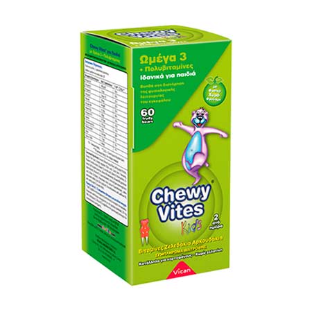 Chewy Vites Jelly Bears OMEGA 3 + Multivitamin 60 Ζελεδάκια