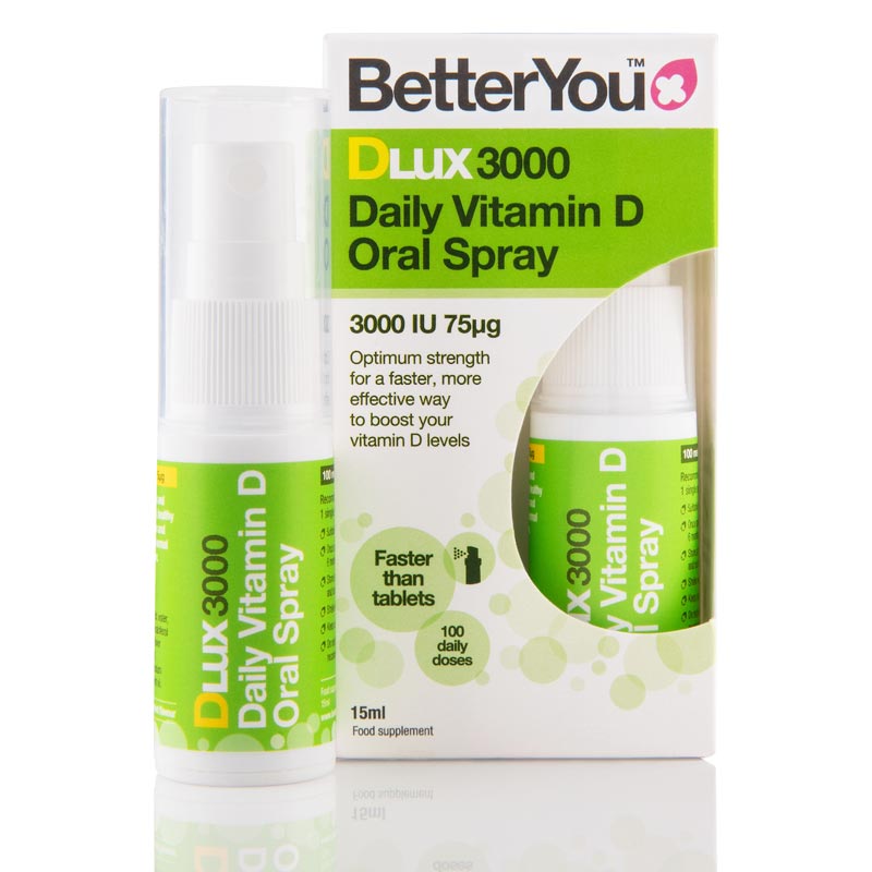 BetterYou D lux 3000 IU Υπογλώσσιο spray D3 15ml 100 Ψεκασμοί