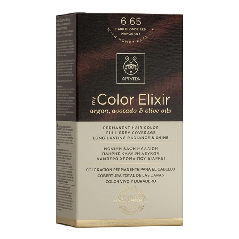 Apivita My Color Elixir Βαφή Μαλλιών 6.65 Έντονο Κόκκινο