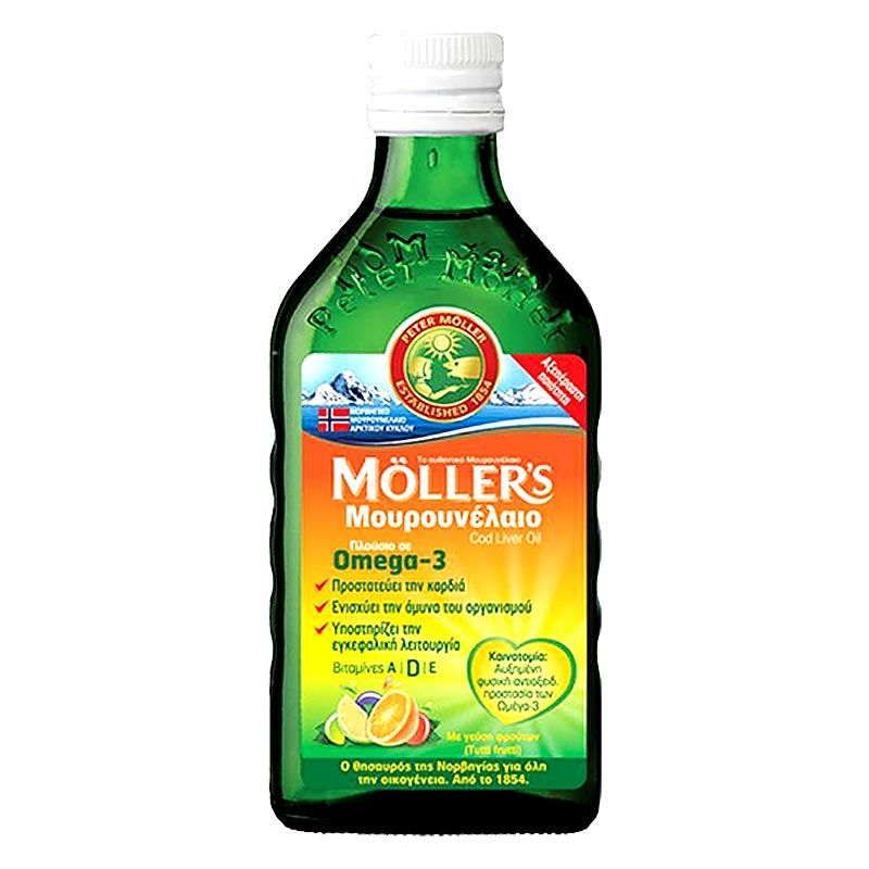 Mollers Μουρουνέλαιο Tutti Frutti 250ml