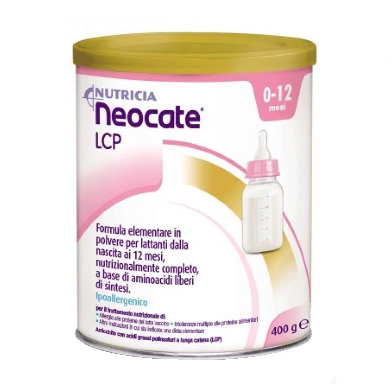 Nutricia Neocate Βρεφική Φόρμουλα Μορφή Σκόνης 0-12m με βάση μη αλλεργιογόνα αμινοξέα - 400gr