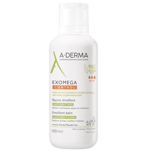 A-Derma Exomega Control Baume Rich Καταπραϋντική Κρέμα για Ατοπικό Δέρμα, 400ml