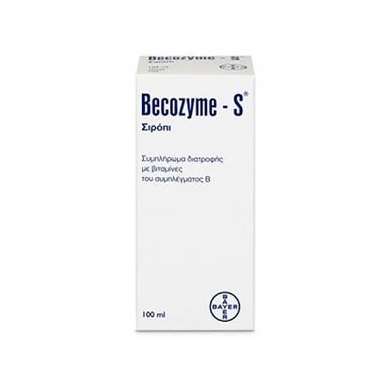 Bayer BECOZYME-S Σιρόπι 100ml Συμπλήρωμα Διατροφής με σύμπλεγμα βιταμινών B
