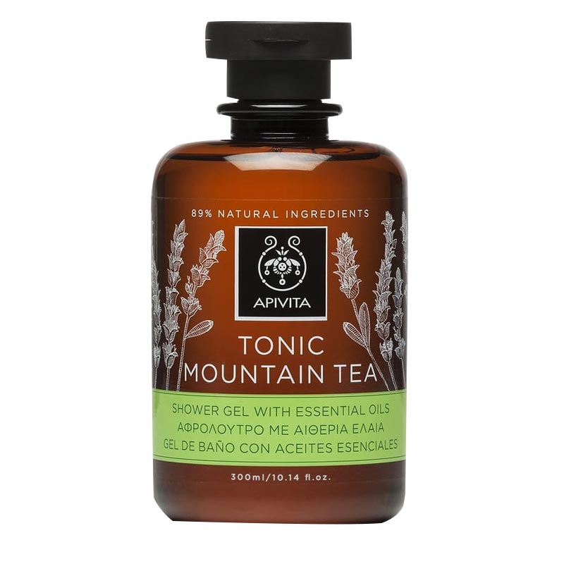 Apivita Tonic Mountain Tea Αφρόλουτρο με Αιθέρια Έλαια 300ml