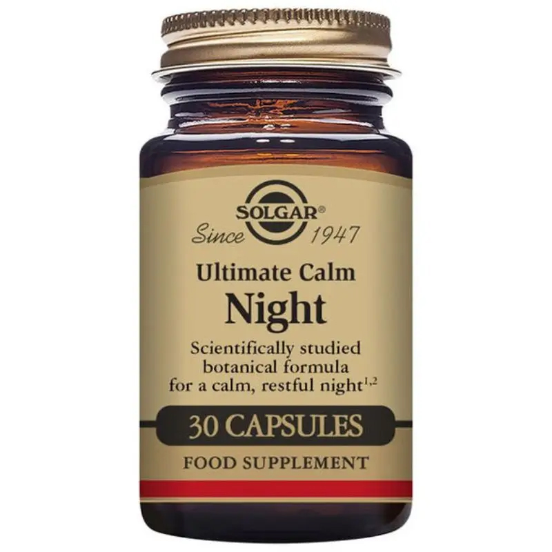 Solgar Ultimate Calm Night Συμπλήρωμα Διατροφής Με Βαλεριάνα Για Εύκολο & Γρήγορο Ύπνο 30 Φυτικές Κάψουλες