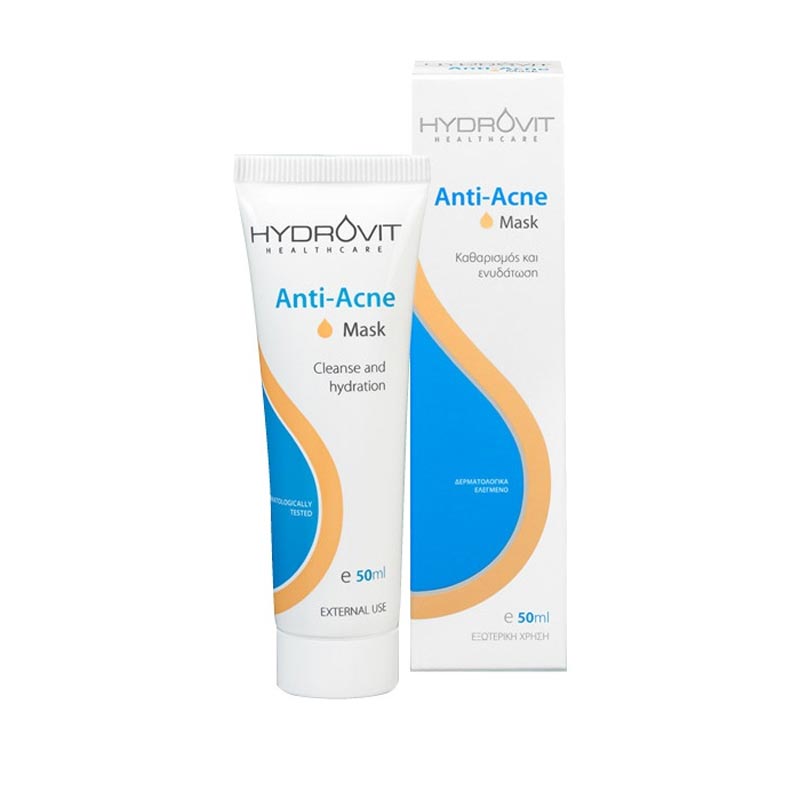 Hydrovit Anti-Acne Mask, Καθαριστική/Ενυδατική Μάσκα για Ακνεϊκά Δέρματα 50ml