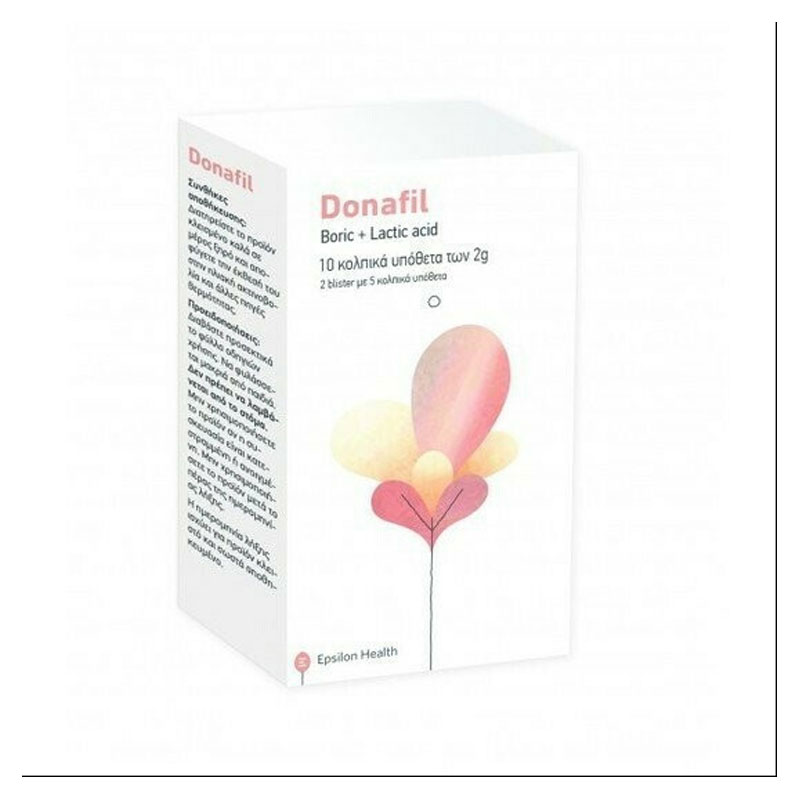 Epsilon Health Donafil Κολπικά Υπόθετα 10τμχ