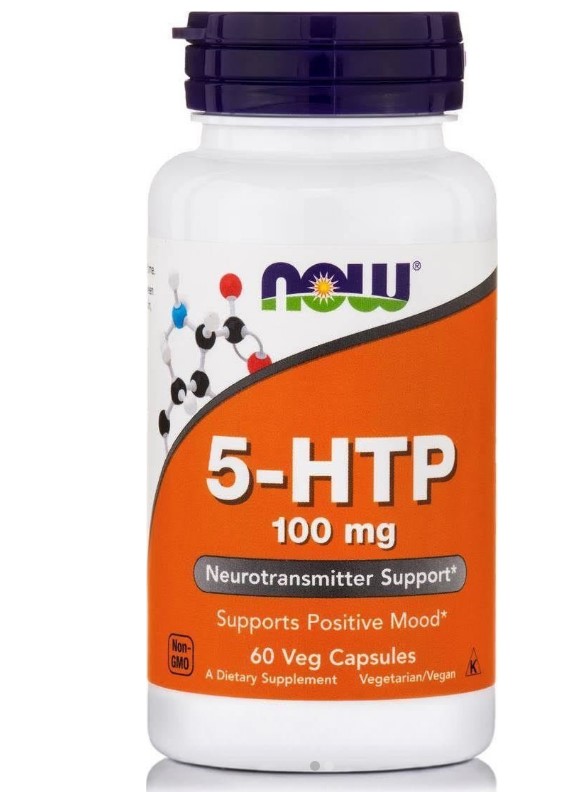 Now Foods 5-HTP 100mg Συμπλήρωμα Διατροφής Για Την Αύξηση Σεροτονίνης 60 Κάψουλες