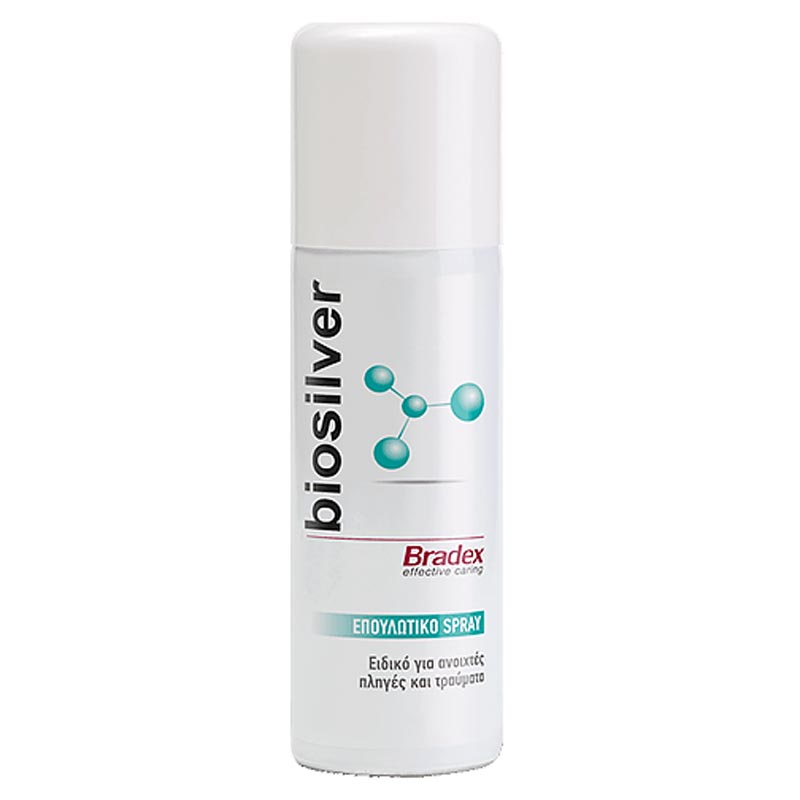 BRADEX Biosilver (125ml) Ειδικό επουλωτικό Spray για ανοιχτές πληγές και τραύματα