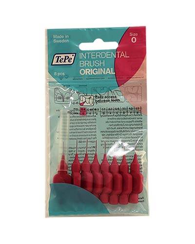 Tepe Interdental Brush - Μεσοδόντια Βουρτσάκια No 0.4mm (size 0), 8τεμ.