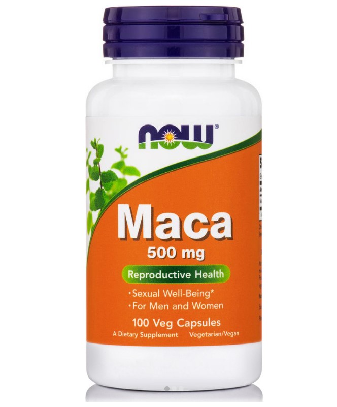 Now Foods Maca 500mg Συμπλήρωμα Διατροφής Για Την Σεξουαλική Υγεία 100 Κάψουλες