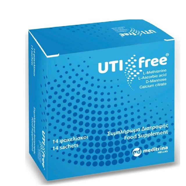 Meditrina UTI Free Συμπλήρωμα Διατροφής για την Υγεία του Ουροποιητικού, 14 φακελίσκοι