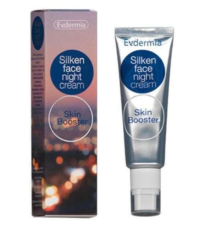 Evdermia Silken Face Night Cream Κρέμα Πολλαπλής Δράσης Νυκτός με Δράση Κατά των Ρυτίδων 50ml