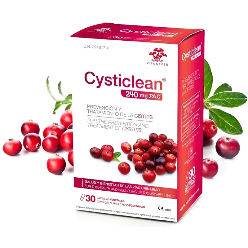 Vita Green Cysticlean 240mg PAC Vegan 30caps