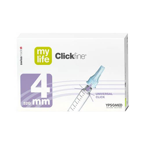 Mylife Clickfine 32G SWISS MADE Βελόνες για στυλό ινσουλίνης 0.23mm x 4mm 100τεμ.