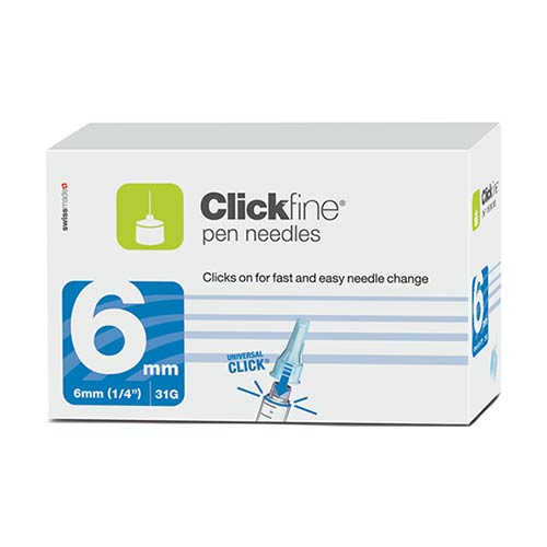 Mylife Clickfine 31G SWISS MADE Βελόνες για στυλό ινσουλίνης 0.25mm x 6mm 100τεμ.