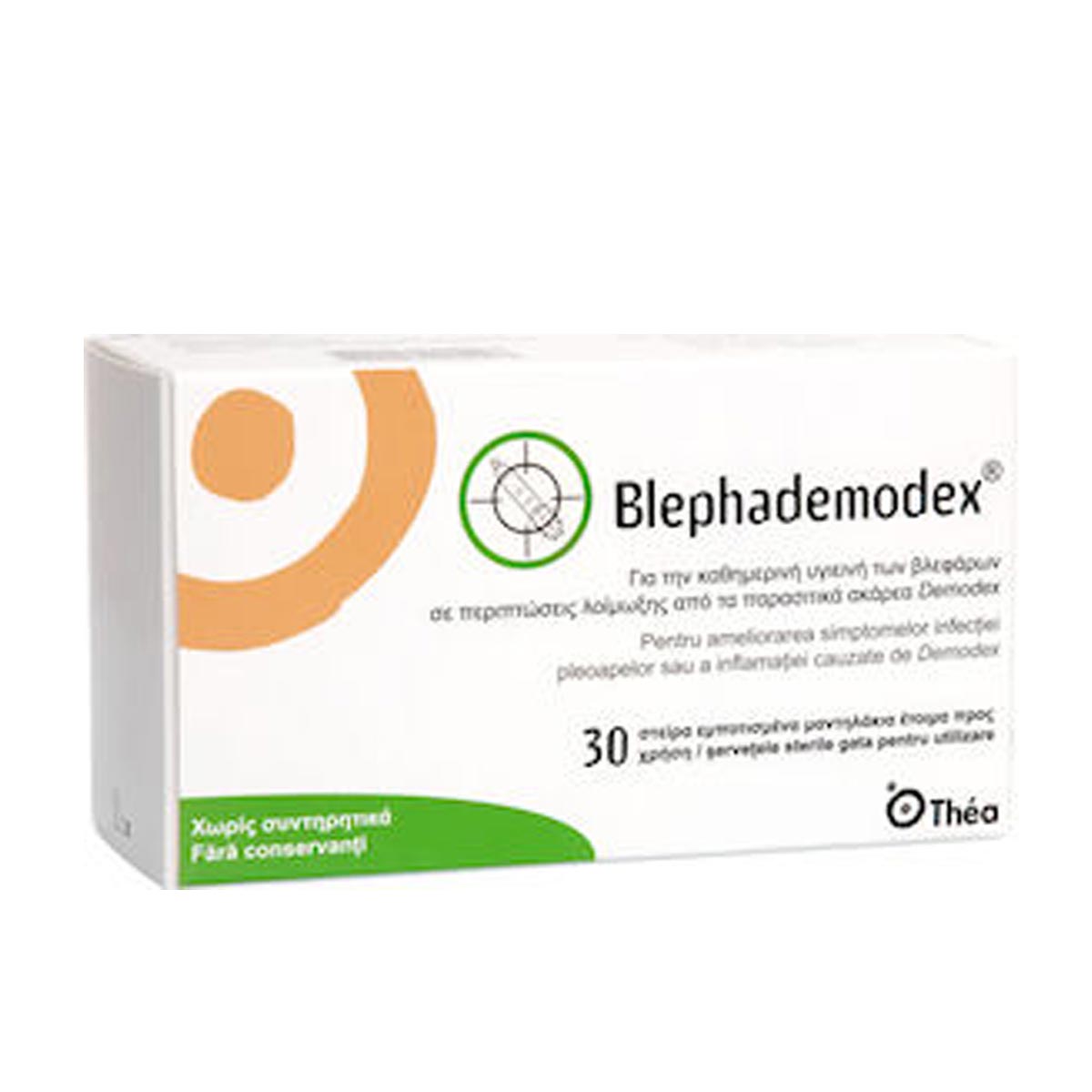 Thea Blephademodex Eye Wipes Υγρά Μαντηλάκια για τα Βλέφαρα 30τμχ