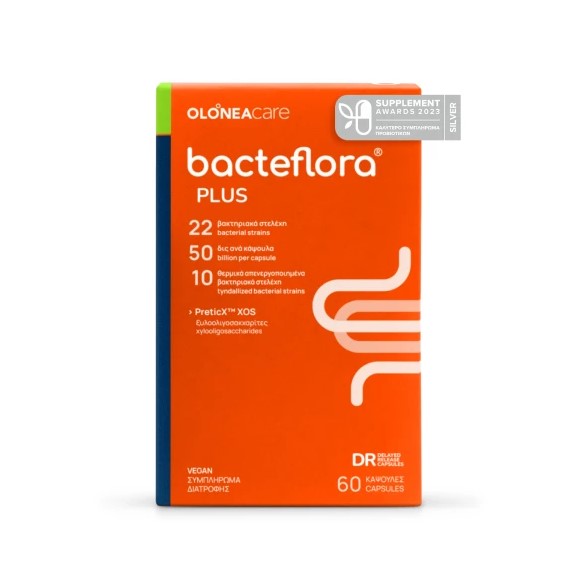 Olonea Bacteflora Plus, Προβιοτικά-Πρεβιοτικά με Ενισχυμένη Σύνθεση 60caps