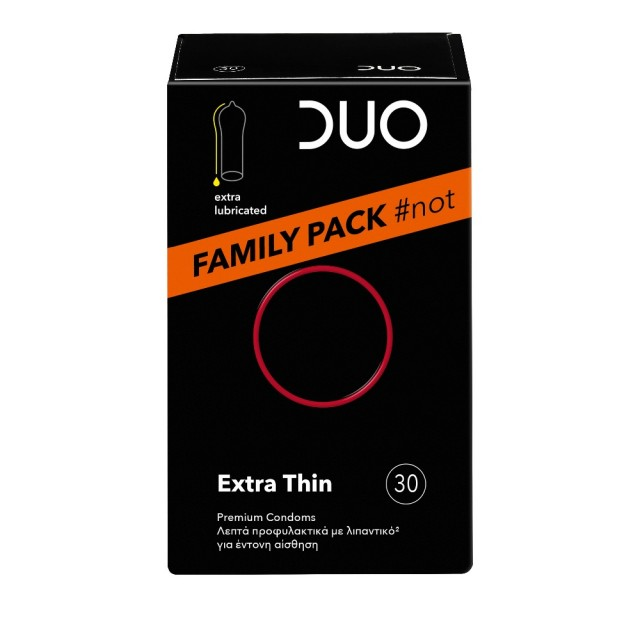 Duo Προφυλακτικά Extra Thin Family Pack 30τμχ