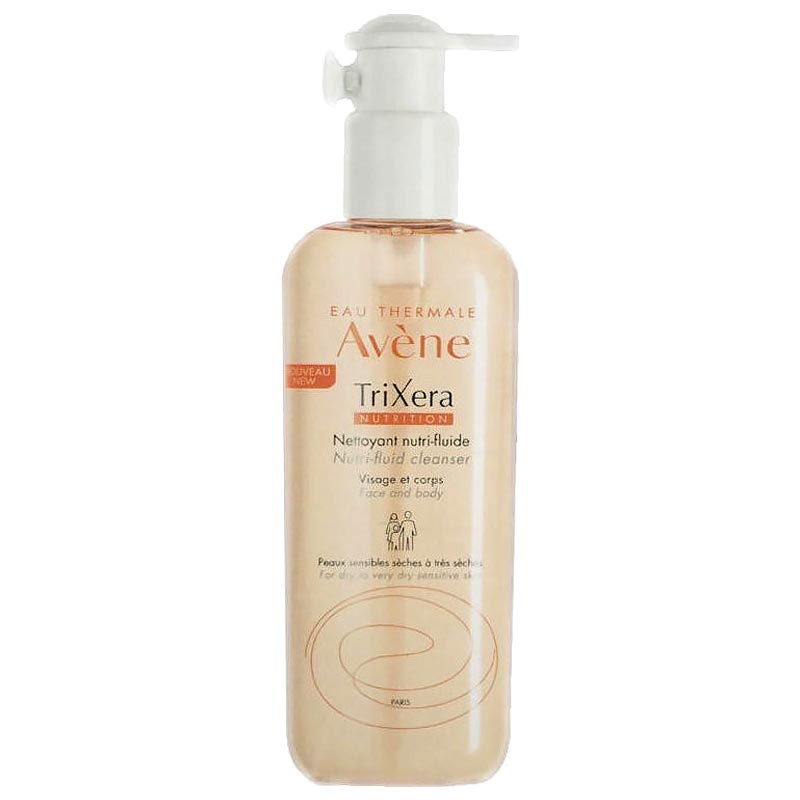 Avene Trixera Nutrition Nettoyant Nutri-Fluide Cleanser Ξηρό Δέρμα 500ml