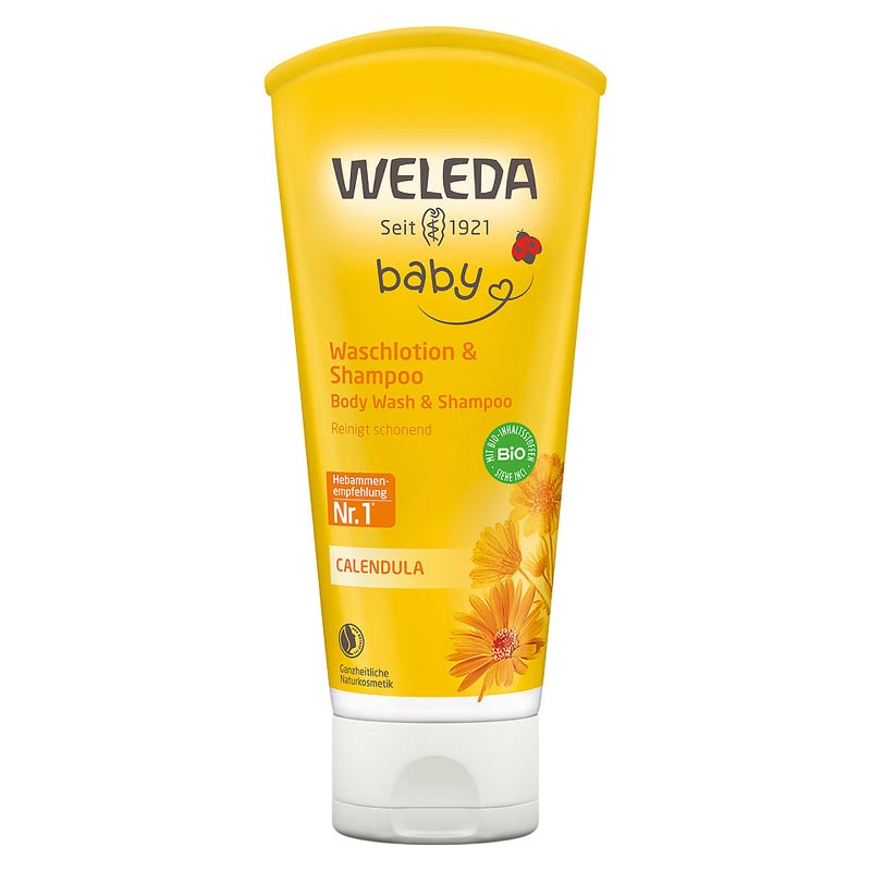 WELEDA BABY Calendula Shampoo & Body Wash Σαμπουάν&Αφρόλουτρο Καλέντουλας - 200ml