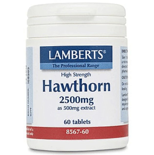 Lamberts Hawthorn 2500mg (Κράταιγος) 60 Ταμπλέτες