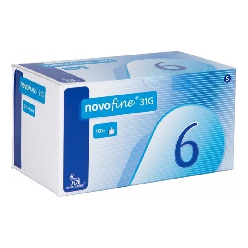 Novofine Αποστειρωμένες Βελόνες Ινσουλίνης 31G 0,25x6mm 100 τεμάχια