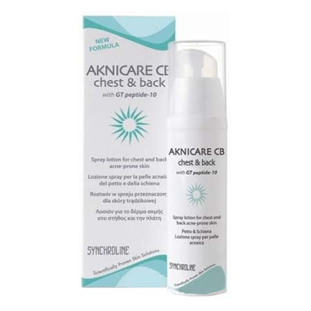 Synchroline Aknicare Chest & Back Spray Emulsion Σπρέυ Για Την Ακμή Στήθους & Πλάτης 100ml