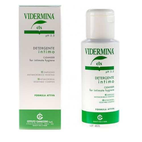Vidermina CLX Cleanser - Καθαριστικό Για Την Ευαίσθητη Περιοχή Σε Περιπτώσεις Κολπίτιδας Με pH 5.5 - 300ml
