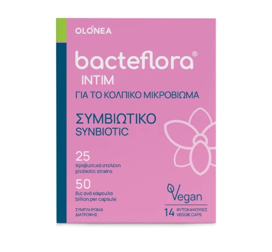 Olonea Bacteflora Intim Συμπλήρωμα Διατροφής για το Κολπικό Μικροβίωμα 14 Φυτοκάψουλες