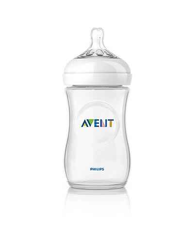 Philips Avent Natural Πλαστικό Μπιμπερό 260ml, 1Μ+ (SCF693/17)