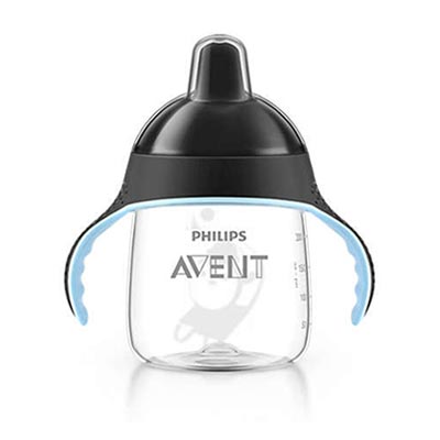 Philips Avent Κύπελλο Μαύρο με Λαβές & Στόμιο 260ml 12m+ (SCF753/03)