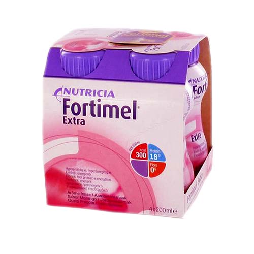 Nutricia Fortimel Extra 4 x 200ml Φράουλα