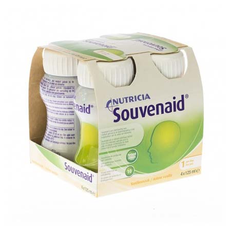 Nutricia Souvenaid Βανίλια 4 x 125ml