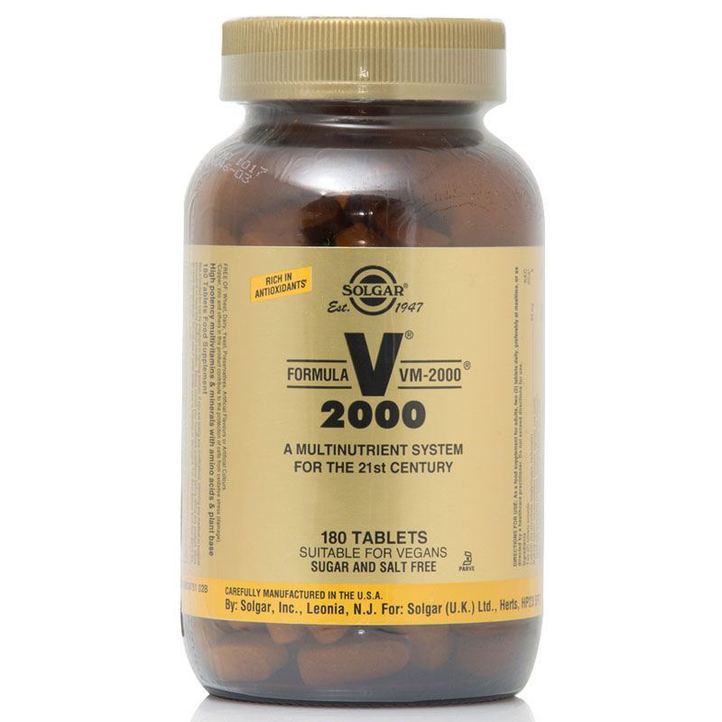Solgar Formula VM-2000 Multinutrient System for the 21st Century 180 ταμπλέτες