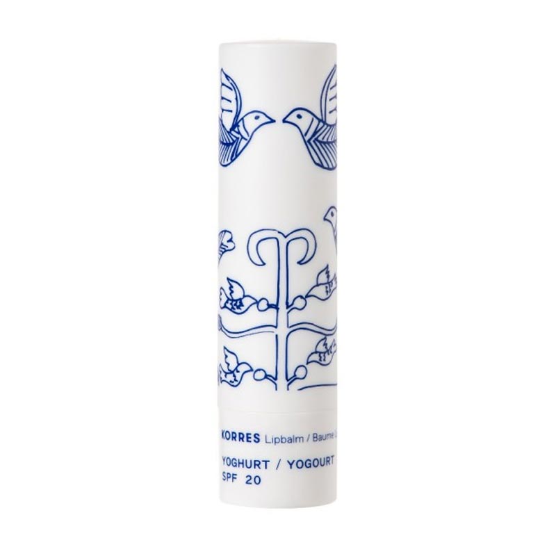 Korres Lipbalm Yogurt SPF20 Ενυδατική Φροντίδα για τα Χείλη με Γιαούρτι για Αντηλιακή Προστασία, 4,5gr