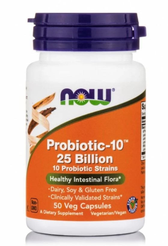 Now Foods Probiotic-10 25 Billion Συμπλήρωμα Διατροφής Προβιοτικών 50 Φυτικές Κάψουλες