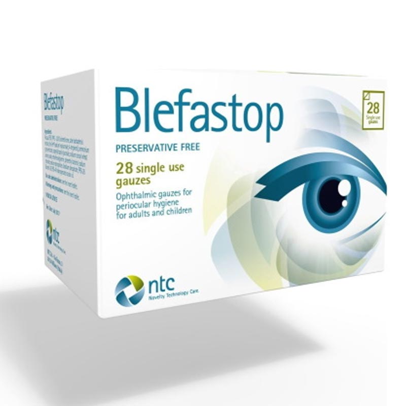 Blefastop- Οφθαλμικές Γάζες Ιδιαίτερα Κατάλληλες για την Υγιεινή των Βλεφάρων, 28τεμ