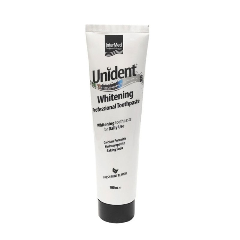 Intermed Unident Whitening Professional Toothpaste - Οδοντόπαστα Λεύκανσης, 100ml