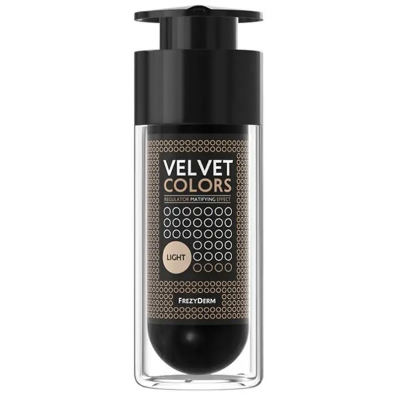 Frezyderm Velvet Colors LIGHT Μake Up Με Ματ Αποτέλεσμα & Βελούδινη Υφή 30ml