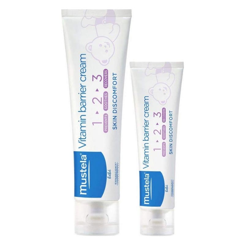 Mustela 123 Vitamin Barrier Cream, Κρέμα Αλλαγής Πάνας 100ml & ΔΩΡΟ 50ml