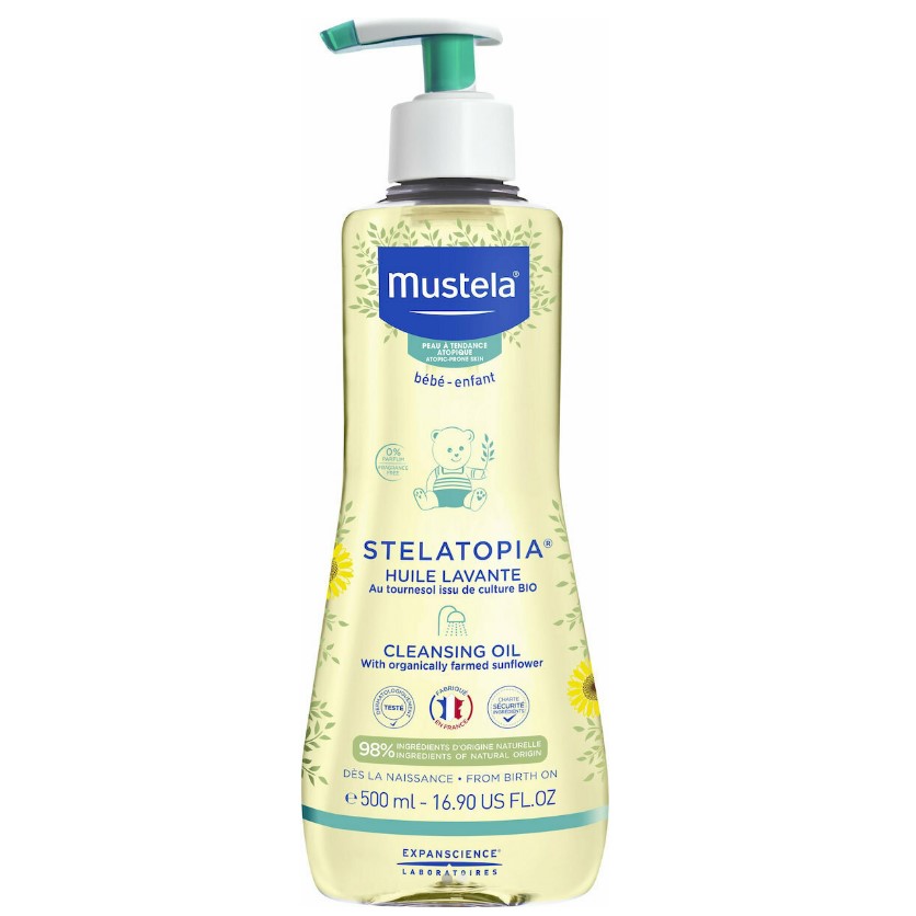 Mustela Bebe Stelatopia Λάδι Ντους 500ml