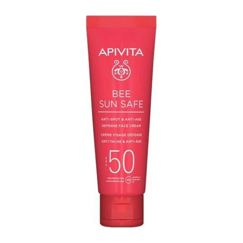 Apivita Bee Sun Safe Anti-Spot & Anti-Age Face Cream SPF50, Αντηλιακή Προσώπου κατά των Πανάδων & των Ρυτίδων 50ml