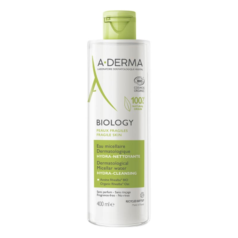 A-Derma Biology Eau Micellaire Dermatologique Νερό Ντεμακιγιάζ για Πρόσωπο & Μάτια για Κανονική/Μικτή Επιδερμίδα, 400ml