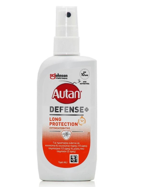Autan Defense+ Long Protection Εντομοαπωθητική Lotion σε Μορφή Spray για Παιδιά άνω των 2 Ετών και Ενήλικες 100ml