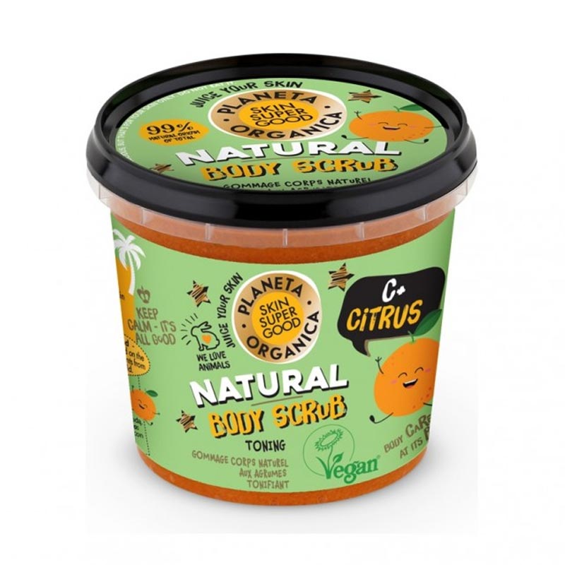 Natura Siberica-Planeta Organica Skin Super Good Natural Body Scrub, C+Citrus, 360 ml