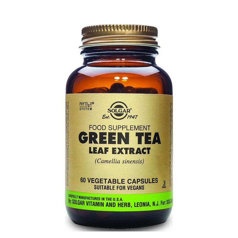 Solgar Green Tea Leaf Extract , 60 Vegetable Capsules
