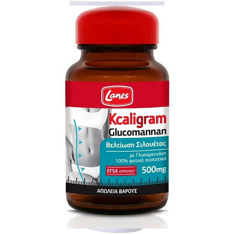 Lanes Kcaligram Glucomannan 500mg 60 κάψουλες