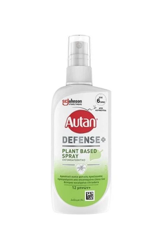 Autan Defense Plant Based Spray 100ml - Εντομοαπωθητική Λοσιόν Σε Σπρέι Κατάλληλη Για Παιδιά